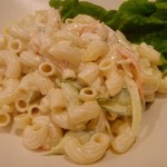 おぎ野 - マカロニ食べたい。パンケーキ食べたい。
      で出てきたマカロニサラダ。