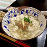 Shimoji Soba - ＊ゆし豆腐そば（小鉢2品付き）（¥750）
