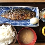 大衆すし酒場不二子 - 灰干し活サバ定食900円