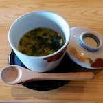 日本料理 はるばる - しらすとあおさの茶碗蒸し