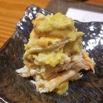 鮨匠 のむら - (07)伊勢海老(鹿児島県開聞岳沖産、1.7kg)
      産卵期は初夏～秋、旬は秋～冬
      海底生物は魚や蟹、海老に拘わらすデッカイほど旨みが増しますが恐いくらい巨大だったそう
      旨みと甘みの津波に襲われました