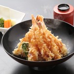 Kaisen resutoran shikian - 限定海老天丼