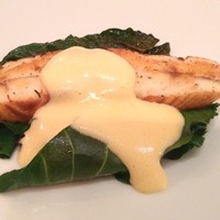 Benoit Alain Ducasse - 千葉県保田漁港より“ナナメのヒラメ”のポワレ 不断草 オランデーズソース