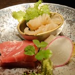 箱根吟遊 武蔵野本館 - 造り(本鮪、寒平目、みる貝)