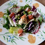 キッチンふくろう - にこみハンバーグに付くサラダ