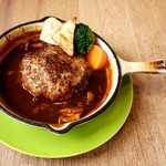 キッチンふくろう - にこみハンバーグ　デミソース