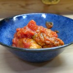 家庭料理 小川 - アスパラ豚肉巻トマトソース？