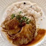 レストラン シェモア - ◆生マグロの頬肉とテールのステーキ
               ガーリックソース                   １.０００円