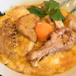 とん唐てん - 一黒軍鶏　特製炙り親子丼　新感覚親子丼フォアグラ入り