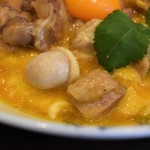 とん唐てん - 一黒軍鶏　特製炙り親子丼　新感覚親子丼フォアグラ入り(白子)