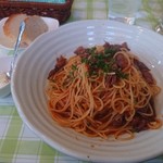 食堂すゞき - リトルイタリー青山風ホタルイカのトマトソース・フェデリーニ