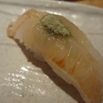 鮨げん家 - 平目えんがわ昆布茶