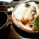 山元麺蔵 - 旬野菜天ざる（湯だめ）（890円）