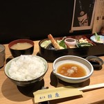 辨慶 - 今日のランチは天ぷらでした、これで、ご飯お代わり有りで１０００円なんですよ♪（２０１９．２．２３）