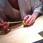 鮨 とかみ - ウニ五段（笑）