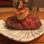 千陽 - 倉石牛､鮟鱇の肝､生海胆