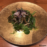 千陽 - 公魚の稚魚のサラダ