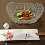 日本料理 魚池 - メニューには載ってない《もろ胡》このもろみ味噌が美味しい！