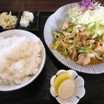 定食屋ジャンケンポン - 上ホルモン定食￥980