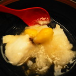 瓢斗 - 温物：蕪蒸し　鯛、銀杏、銀あん