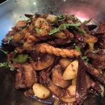 逸品火鍋 - 蝦の四川風味小鍋：１５８０円(2011/11)