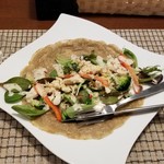 ビーダブリュー カフェ - サラダ風ガレット（蒸し鶏＆粒マスタード）