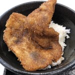 銀座双芭 - セットの小丼  わらじカツ丼