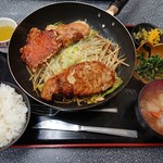 Kougyokubo Shokudou Meshi Shinchan - 2019年2月　トンテキ定食　1400円