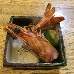 旬ものと日本酒 とみ笑 - 車海老の殻