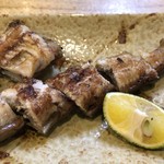 旬ものと日本酒 とみ笑 - 宮城の川の鰻の素焼き