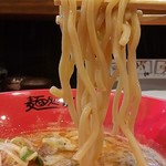 Mendokoro Kiraku - 大進食品の麵の表情