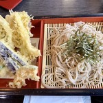 そば処翠松庵 - 私は「穴子と野菜の天ざるそば」を…