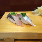 松寿司 - あじ