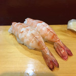 松寿司 - 蒸しエビ