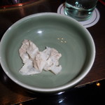 しゃぶ禅 - 　しゃぶしゃぶのスープで調理した岩中豚のバラ肉です。