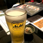 とり粋 - 生ビール