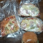 仏蘭西屋 - マルゲリータとピザパン2とフィッシュバーガー