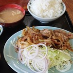 なるみ食堂 - 生姜焼定食ご飯大盛り