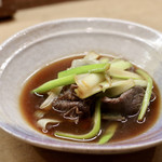 花いち - 牛肉とねぎ鋤焼