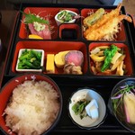 創彩食処 えび庄 - 刺身エビフライ弁当