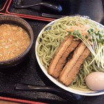 らーめん仙代 - にんにく生姜つけ麺 大 
      煮卵トッピング