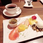 TEPPANYAKI 10 GINZA - 抹茶のジュレと塩クリームアイス