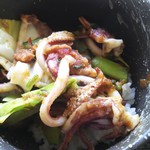 梅乃葉 - イカ三昧定食