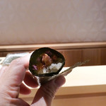 銀座 しのはら - べったらトロ巻き