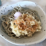 無国籍蕎麦会席 拓朗亭 - オキアミ天おろし蕎麦 アップ