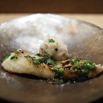 虎白 - 焼物　まながつお　海老芋　菜の花