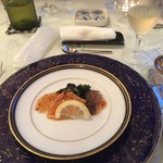 ホテルモンテローザ - サーモンとイカのカルパッチョ