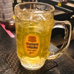 h Sumibi Yakitori Juubee - 緑茶ハイ（225円）