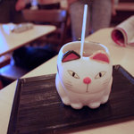 猫町カフェ 29 - ネコの形のマグです。中身はジンジャーエール(500円)