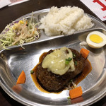 インドカレー＆アジアンダイニング居酒屋どんのば - ハンバーグセット